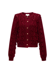Knit Sweater | Wine Red