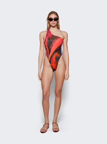 Women | Louisa Ballou | Plunge Swimsuit | Queens Gambit Red