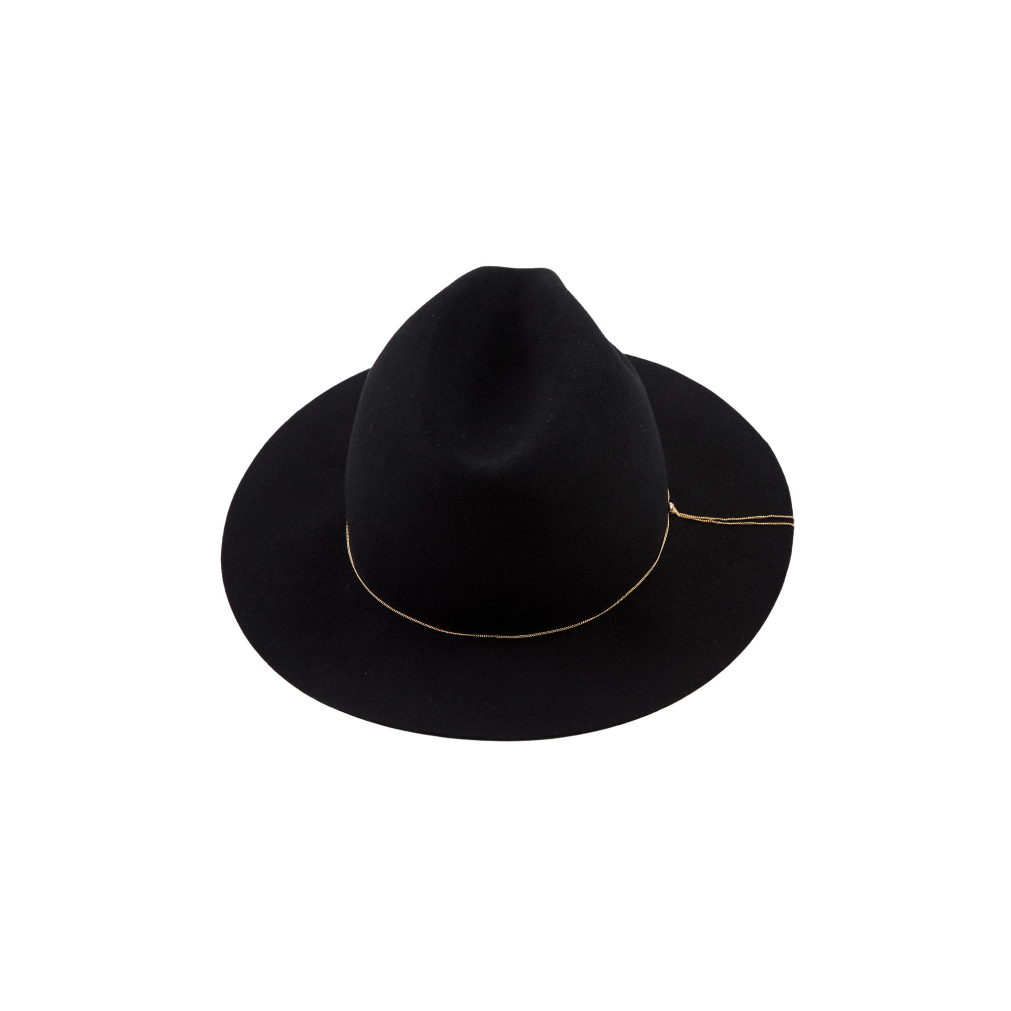 Sandy Wool Felt Fedora | Black