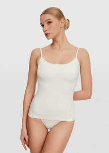 Thin Strap Tank Top | White