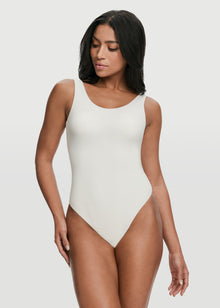 Scoop Back Bodysuit | White