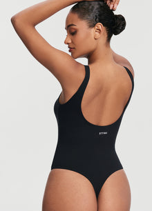 Scoop Back Bodysuit | Black