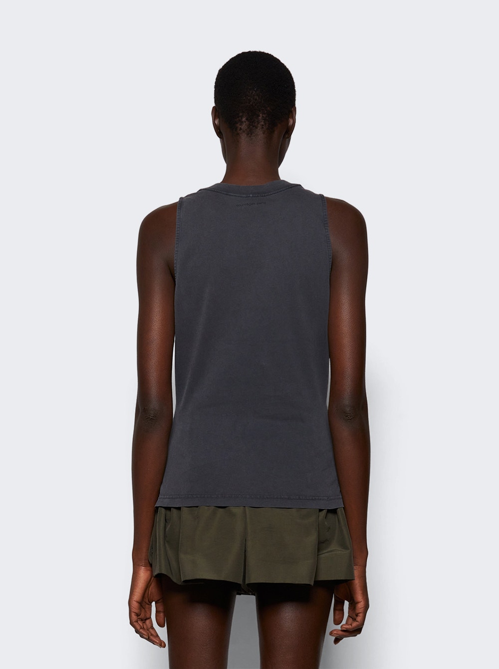Women | Courrèges | Belted Stonewashed Tank Top Stonewashed | Grey