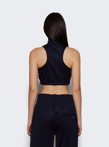Women | Courrèges | Scuba Tracksuit Interlock Cropped Jacket | Navy