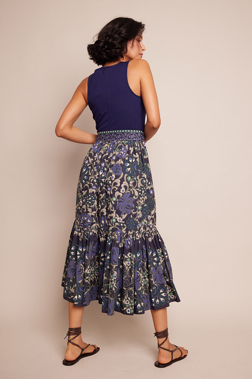 Amora Dress | Blue Bogata Scarf