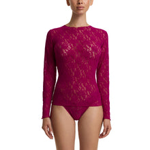 Signature Lace Long Sleeve Top | From The Vine (Red)