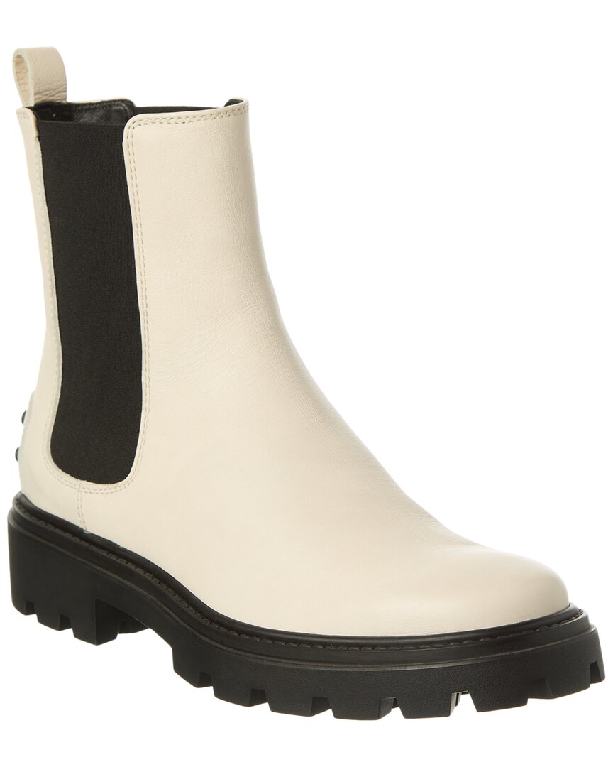 TOD's | Womens | Leather Boot | White