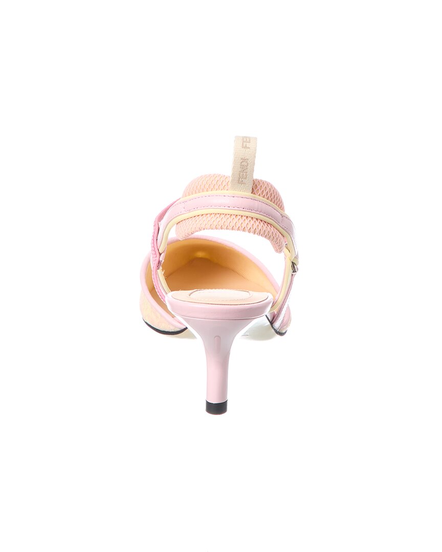 FENDI | Womens | Colibri Leather Slingback Pump | Pink