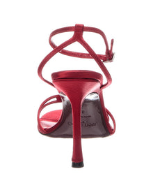 Jimmy Choo | Womens | Leo 100 Satin Sandal | Red