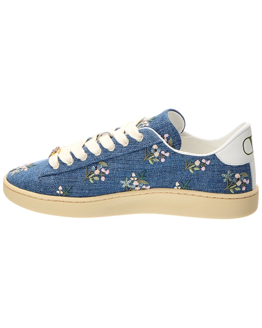 Valentino | Womens | Roycoo Trainer Denim Sneaker | Blue