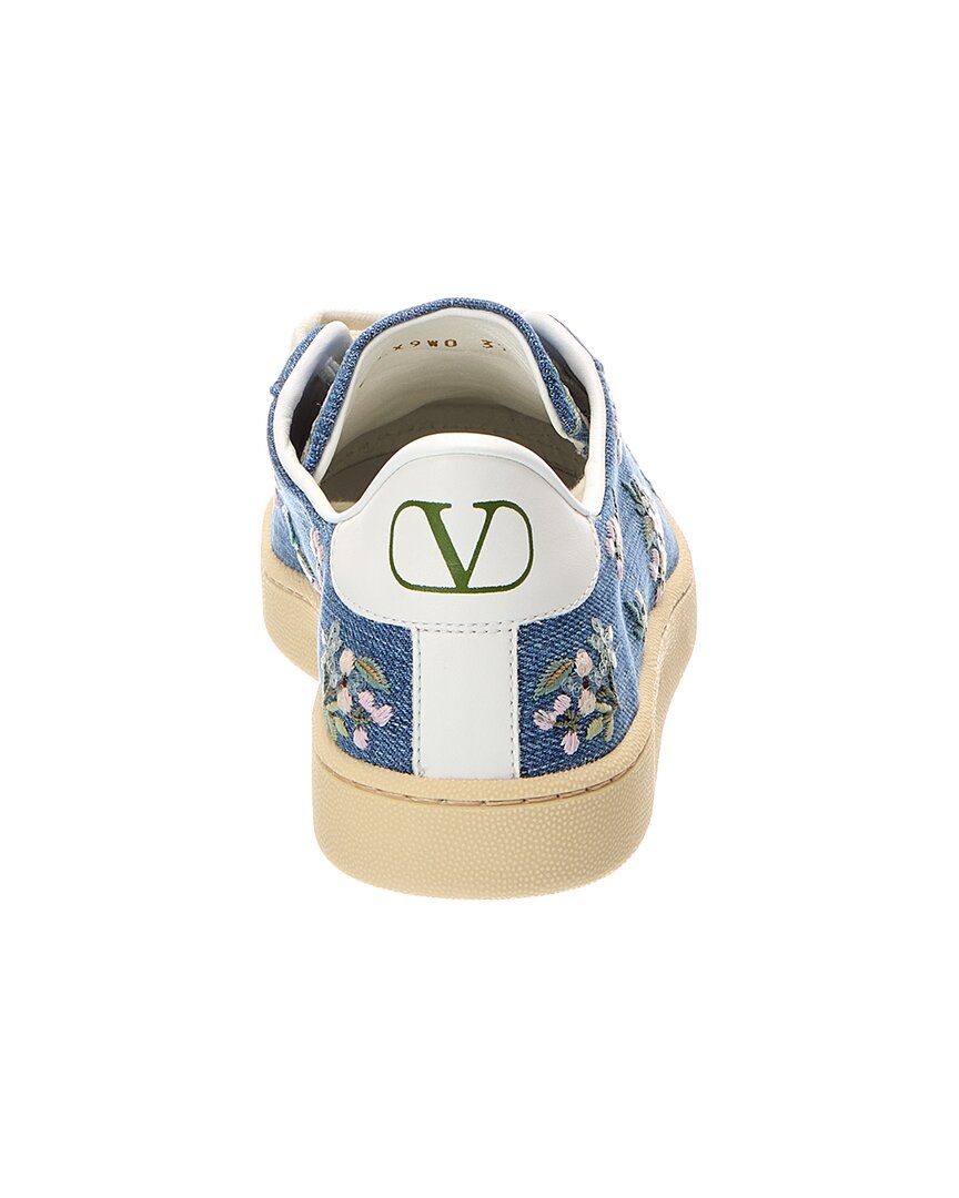 Valentino | Womens | Roycoo Trainer Denim Sneaker | Blue