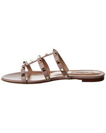 Valentino | Womens | Rockstud Caged Leather Sandal | Pink
