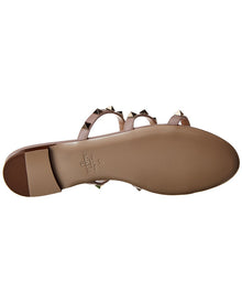 Valentino | Womens | Rockstud Caged Leather Sandal | Pink