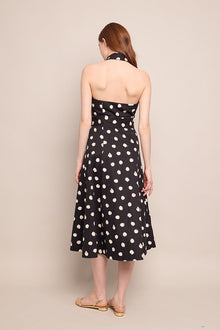 Parker Dress | Spot Black Egret