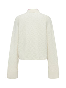 Cashmere Cardigan | White