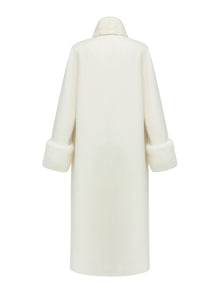 Cashmere Coat | White