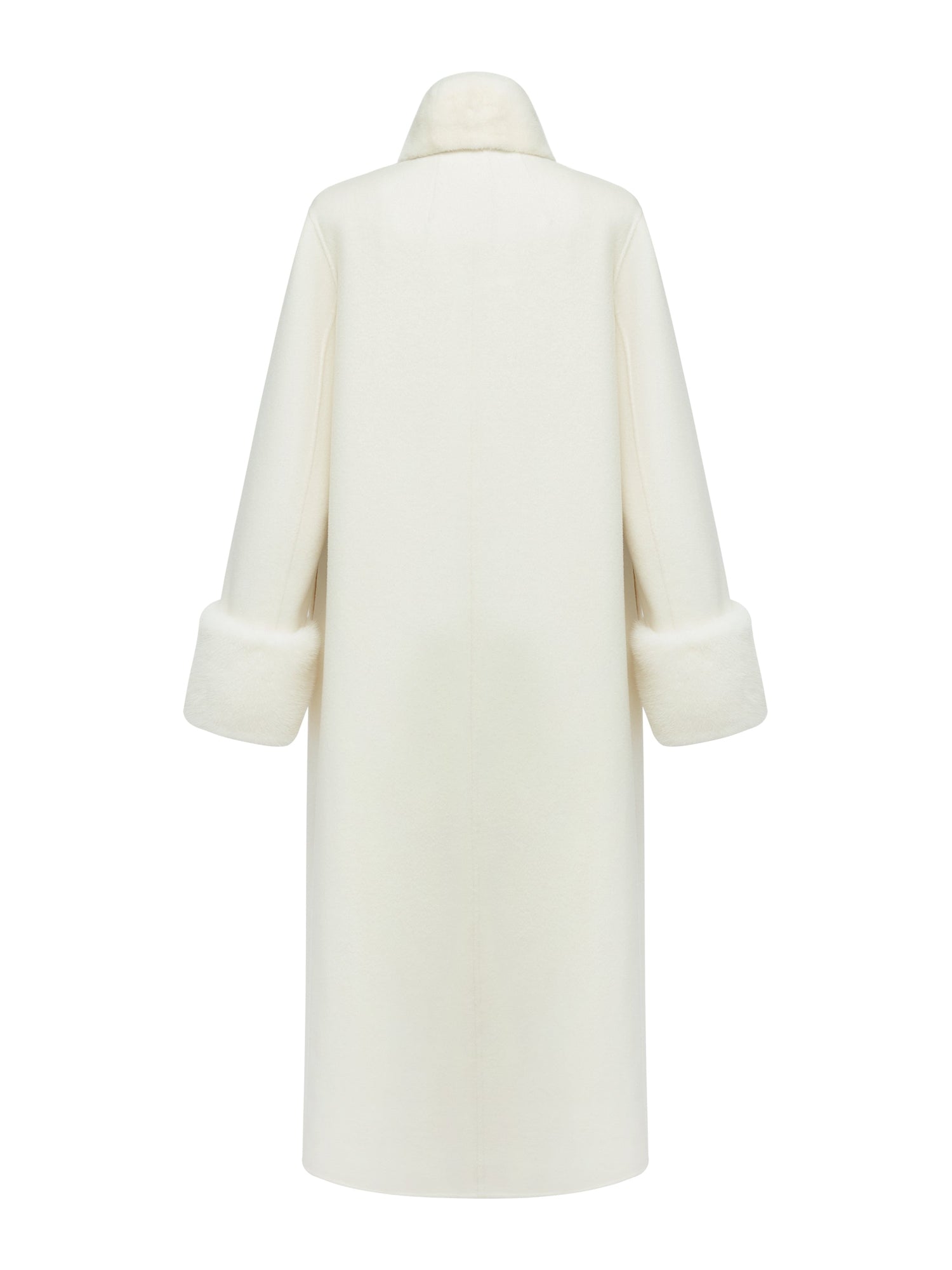 Cashmere Coat | White