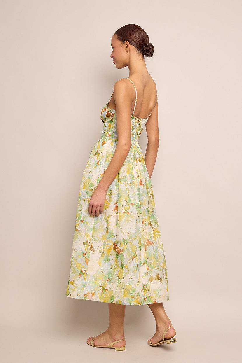 Alba Midi Dress | Terra Light Blue