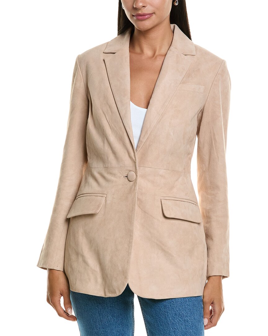 Walter Baker | Womens | Mia Leather Blazer | Brown