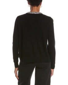 InCashmere | Womens | Wool & Cashmere-Blend Cardigan | Black