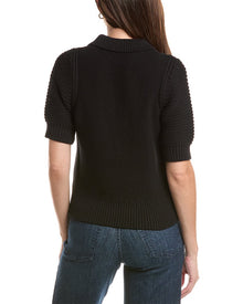 Michael Stars | Womens | Marley Collared Popover | Black