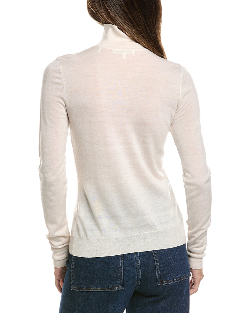 FRAME Denim | Womens | The Slim Turtleneck Wool Sweater | White