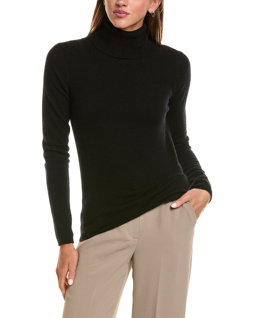 InCashmere | Womens | Basic Turtleneck 100% Cashmere Sweater | Black
