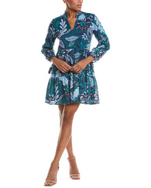 Jude Connally | Womens | Monaco Tiered Dress | Blue