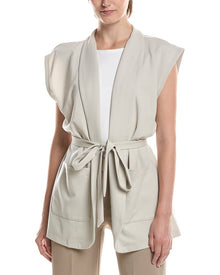 EILEEN FISHER | Womens | Flex Ponte Vest | White