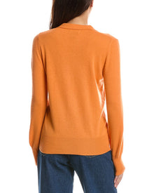 Forte Cashmere | Womens | Split Neck 100% Cashmere Polo Sweater | Multi