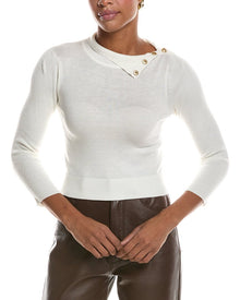 L'AGENCE | Womens | Kamdyn Crop Mock Neck Top | Gold