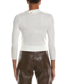 L'AGENCE | Womens | Kamdyn Crop Mock Neck Top | Gold