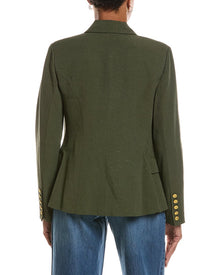 L'AGENCE | Womens | Kenzie Double-Breasted Blazer | Green Multi