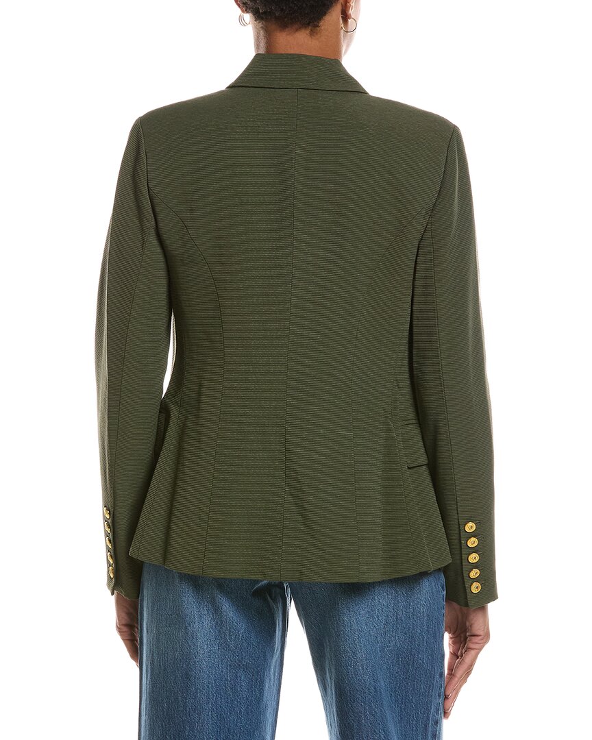 L'AGENCE | Womens | Kenzie Double-Breasted Blazer | Green Multi