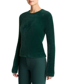Vince | Womens | Eyelash Crew Neck Sweater | Green