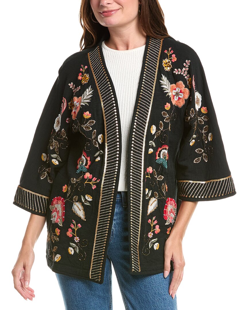 Johnny Was | Womens | Biya Short Kimono | Black