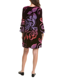 Johnny Was | Womens | Ringo Silk-Blend Mini Dress | Black