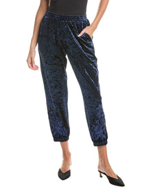 Johnny Was | Womens | Crushed Velvet Jogger | Blue