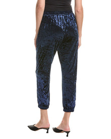 Johnny Was | Womens | Crushed Velvet Jogger | Blue