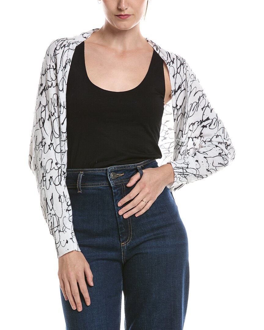 NIC+ZOE | Womens | Cursive Shrug Cardigan | White