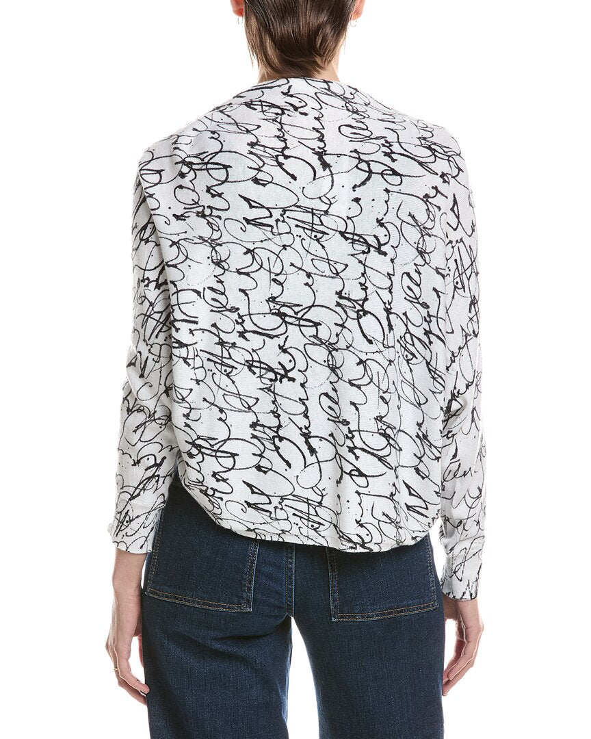 NIC+ZOE | Womens | Cursive Shrug Cardigan | White