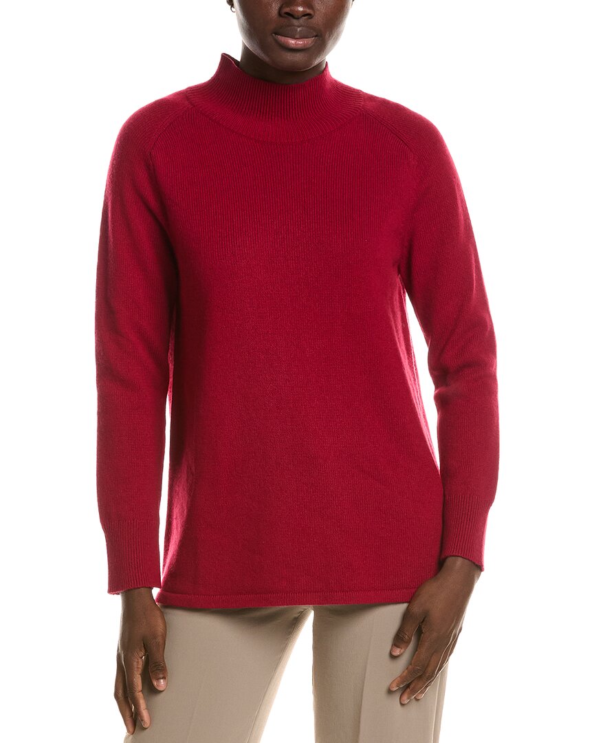 EILEEN FISHER | Womens | Turtle Neck Cashmere-Blend Tunic | Red