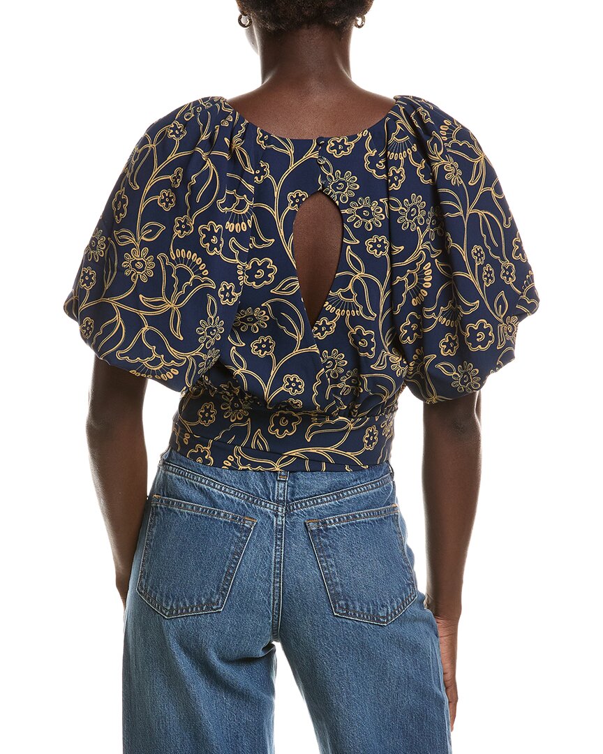 tyler boe | Womens | Hannah Print Knit Top | Navy