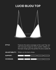 Lucid Bijou Bikini Top | Tropic Thunder Print