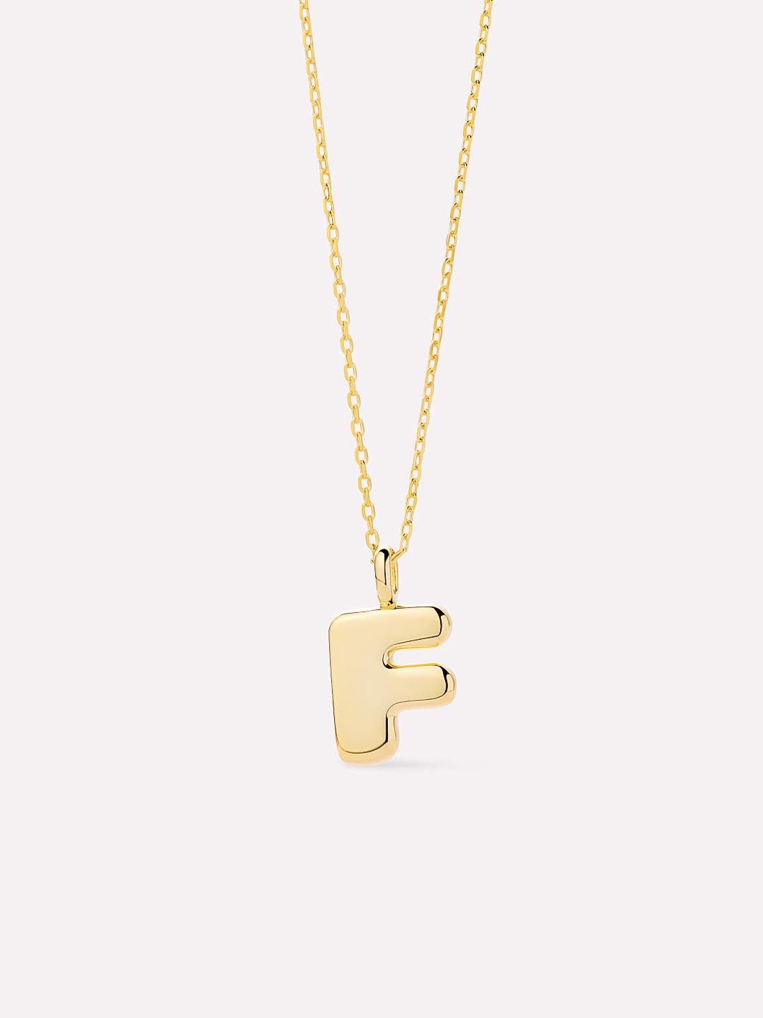 14K Gold Plated Sterling Silver Initial Pendant Necklaces For Women Ana Luisa Bubble Letter Necklace