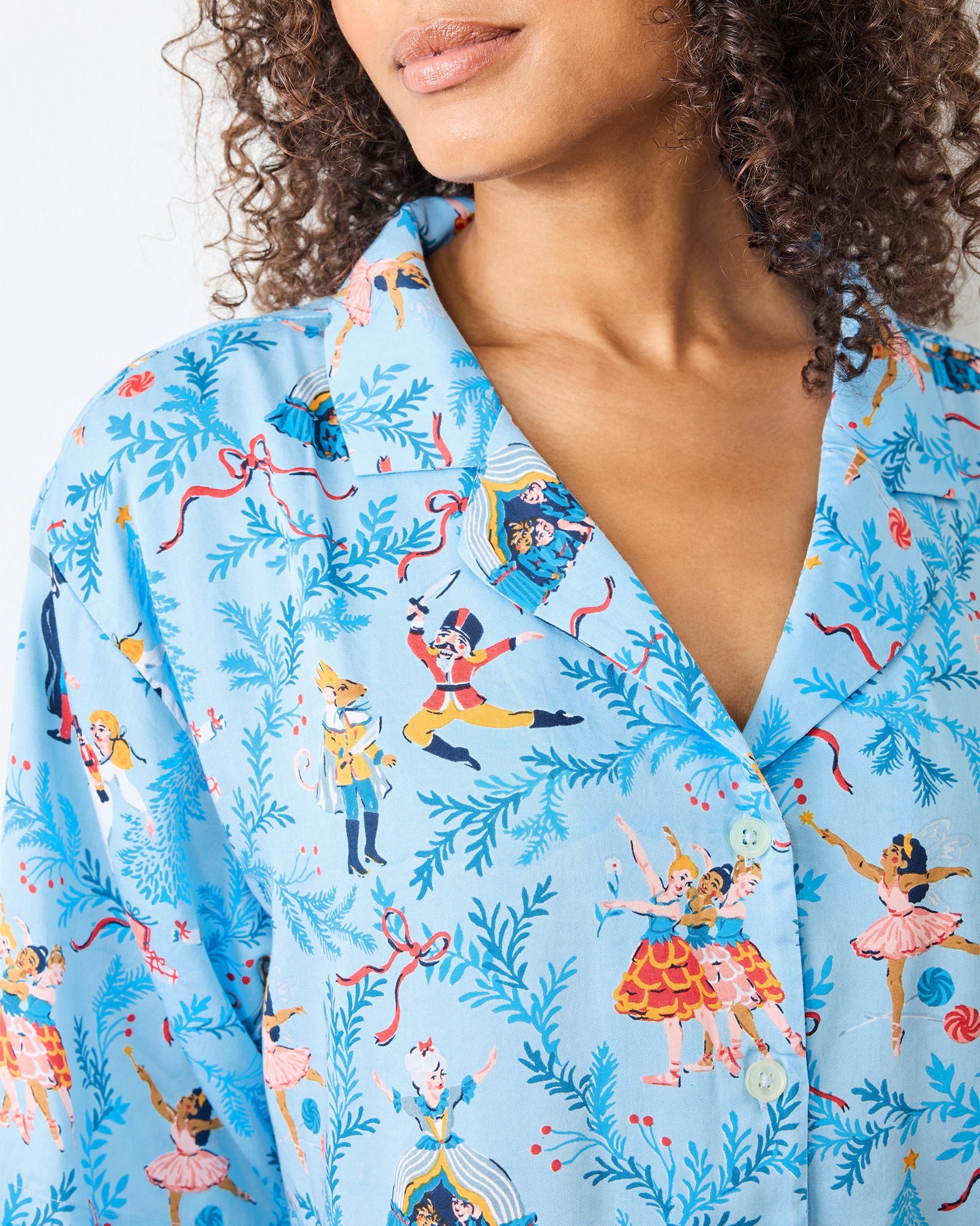 Nutcracker Dreams - Eco Satin Wildest Dreams Set - Blue Slipper - Printfresh