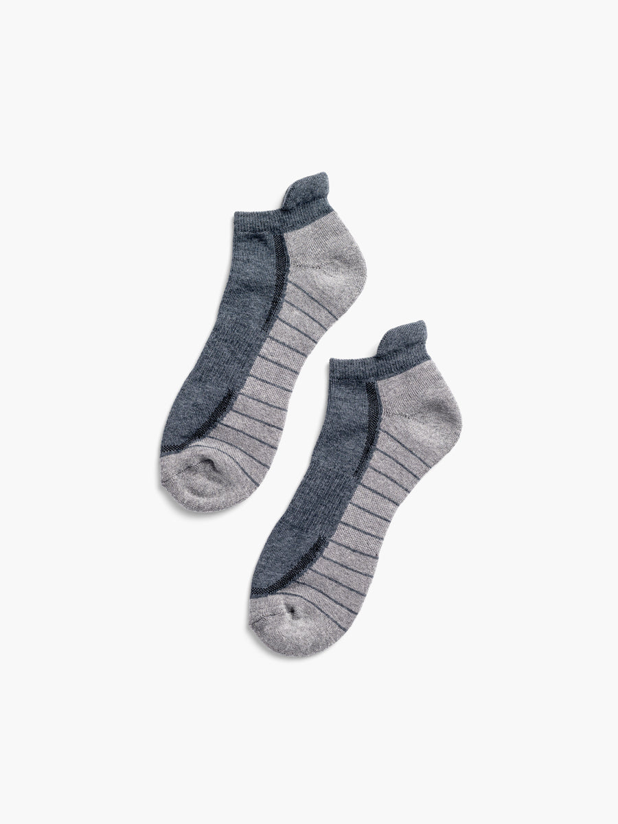 Atlas Ankle Sock - Charcoal/Light Grey