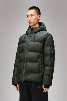 Rains Alta Puffer Jacket Green Jacket