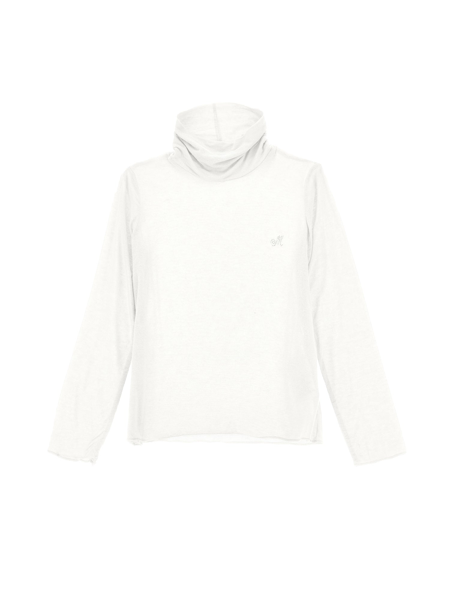 Girls | Jersey Turtleneck With Rhinestones | Cream
