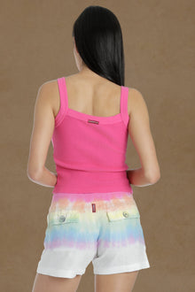 Women | Vintage Thermal Sport Tank | Ultra Pink